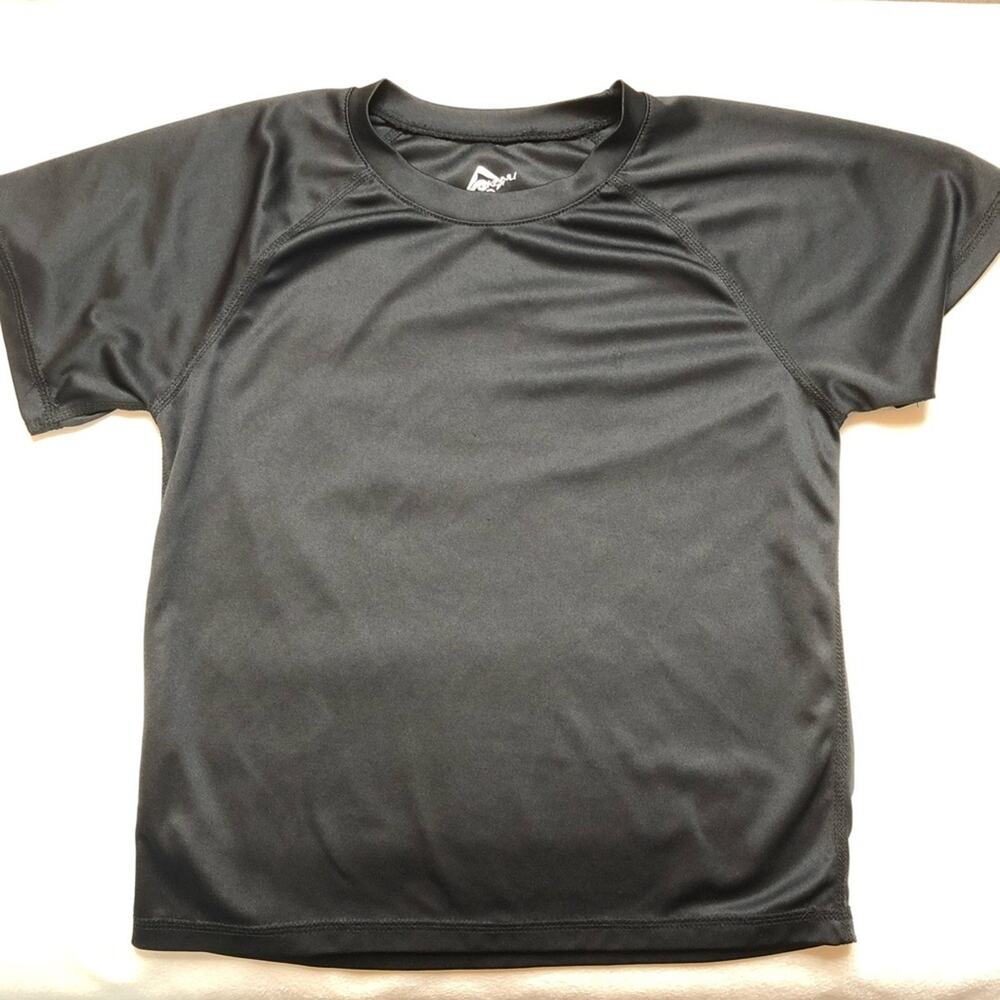 Kanu Surf boys black short sleeve swim rash guard size Small or 8